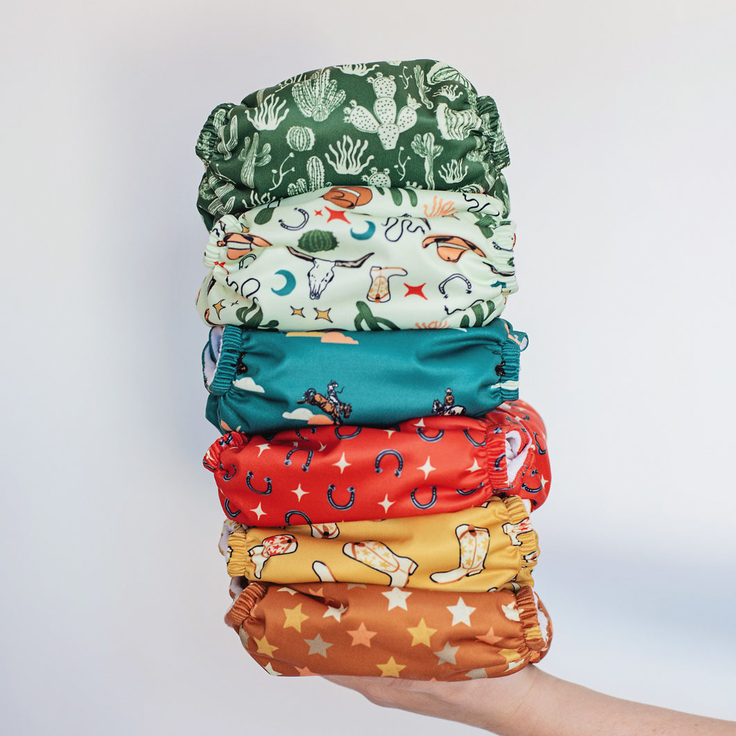 One size starter Kit - 6 Nappies